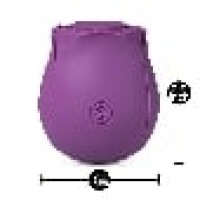 RoseBud 10 Function Clitoral Sucking Vibrating Silicone Rechargeable PURPLE